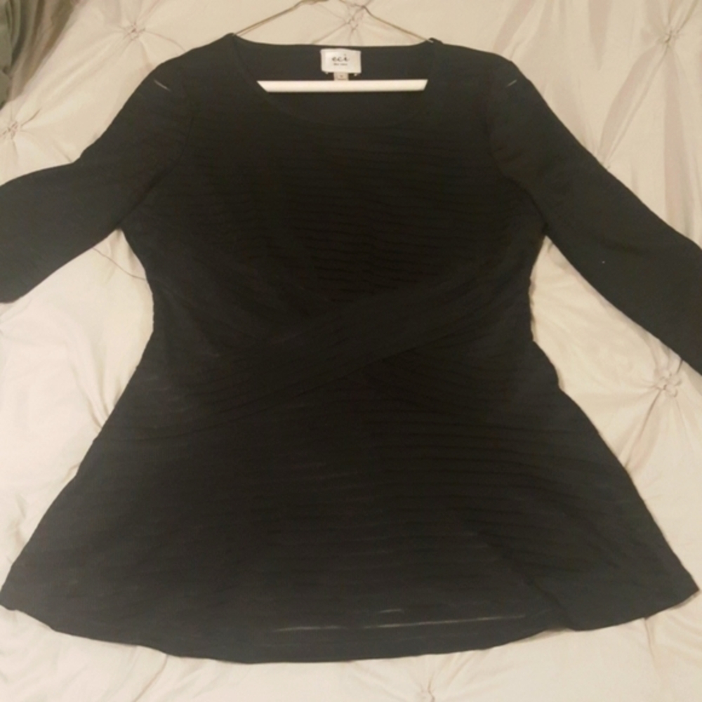 ECI New York lined top Size M Black - Picture 8 of 8